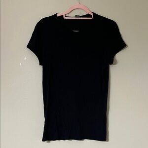 Vince Classic Black Short Sleeve Tee